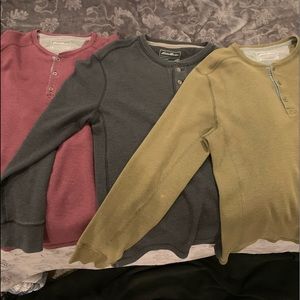 Men’s Eddie Bauer Waffle Henley Shirts